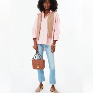 Pomander Place Tuckernuck Pink Adair Boyfriend Shirt in Pink High Low Medium